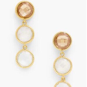TALBOTS - Multi Stone Drop Earrings